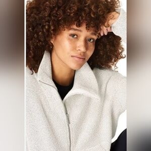 SWEATY Betty Restful Boucle Zip Through size small